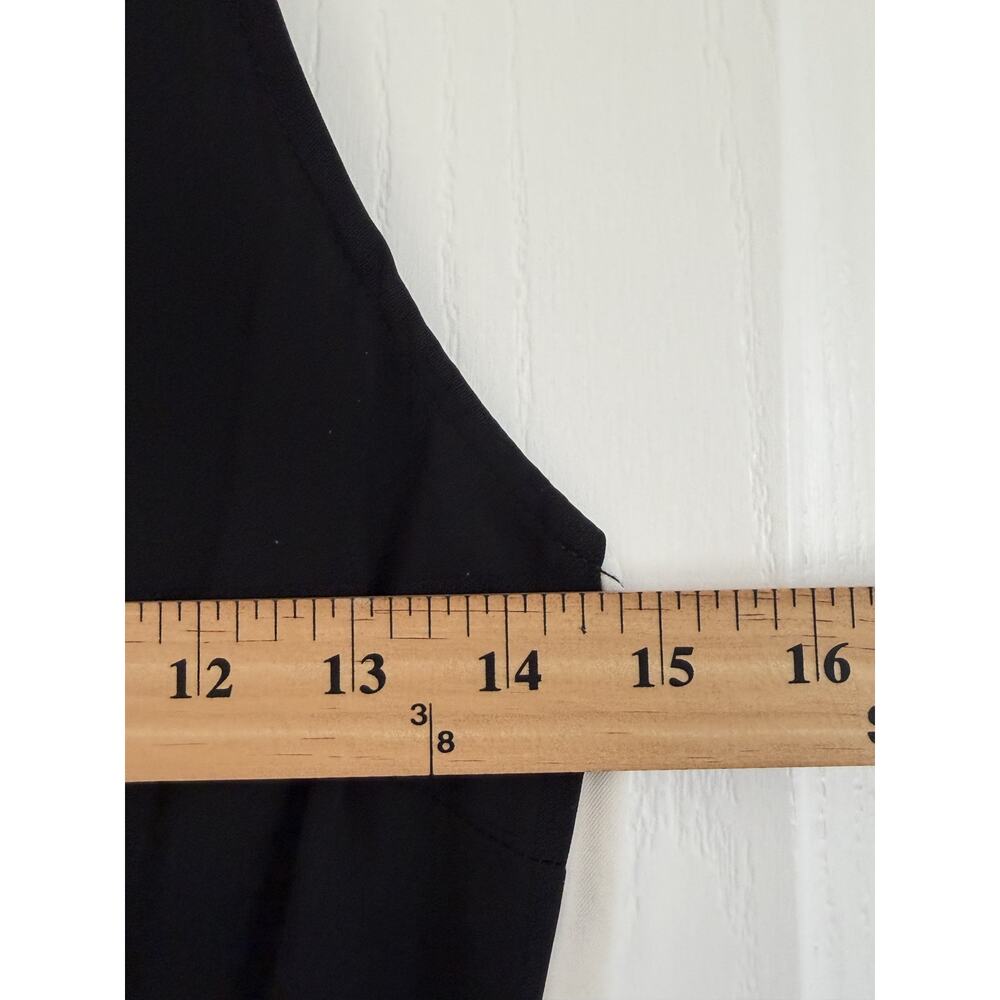 Amanda Uprichard Tuxedo Stripe Wide Leg Jumpsuit Size M - Picture 11 of 14
